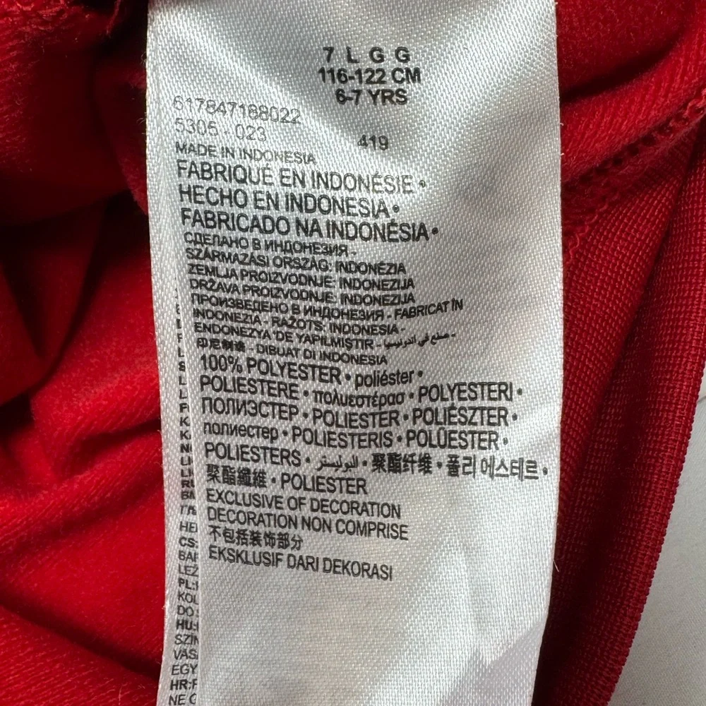 Air Jordan Jacket Boys Sz 6-7 yrs Red/Black Light Weight Full Zip Athletic A8